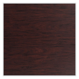 NPS® Cafe Table, 36" Diameter x 30h, Round Top/Base, Mahogany Top, Black Base (NPSCT13636RD1MY)