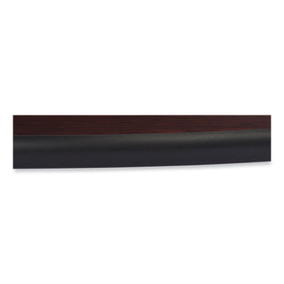 NPS® Cafe Table, 36" Diameter x 30h, Round Top/X-Base, Mahogany Top, Gray Base (NPSCG13636XD1MY)