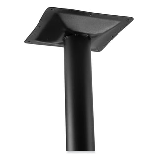 NPS® Cafe Table, 36" Diameter x 30h, Round Top/Base, Mahogany Top, Black Base (NPSCT13636RD1MY)