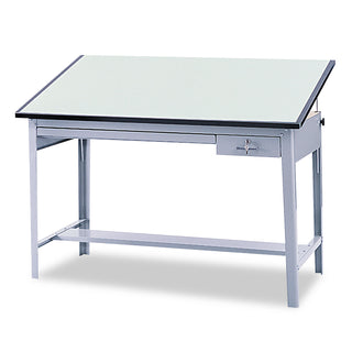 Safco® Precision Four-Post Drafting Table Base, 56-1/2w x 30-1/2d x 35-1/2h, Gray (SAF3962GR)