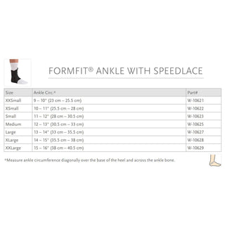 Ossur® FormFit® Ankle Brace with Speed Lace Small Lace-Up / Figure-8 Strap Foot (892099_EA)