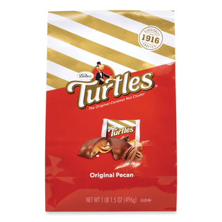 DeMet's Original Turtle Bites, Original Pecan, 1 lb, 1.5 oz Bag (GRR22002036)