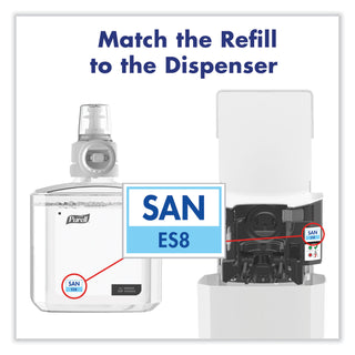 PURELL® ES8 Touch Free Hand Sanitizer Dispenser, 1200 mL, 5.25" x 8.56" x 12.13", White (GOJ772001)