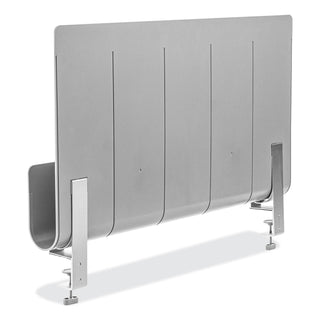 deflecto® Standing Desk Privacy Panel Organizer - 16.4", x 24" x 2.7" Depth - Acrylonitrile Butadiene Styrene (ABS) - 1 Each (DEF400005)