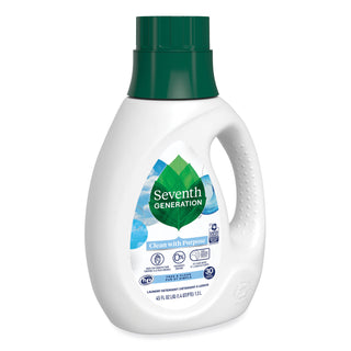 Seventh Generation® Natural Liquid Laundry Detergent, Fragrance Free, 45 oz Bottle, 6/Carton (SEV45066CT)