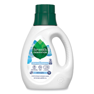 Seventh Generation® Natural Liquid Laundry Detergent, Fragrance Free, 45 oz Bottle, 6/Carton (SEV45066CT)