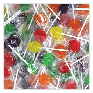 Office Snax® Lick Stix Suckers, Randomly Assorted Flavors, 5 lb Bag (OFX00654)