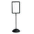 Safco® Double Sided Sign, Magnetic/Dry Erase Steel, 18 x 18, White, Black Frame (SAF4117BL)