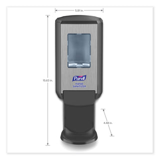 PURELL® CS4 Hand Sanitizer Dispenser, 1,200 mL, 4.88 x 8.19 x 11.38, Graphite (GOJ512401)