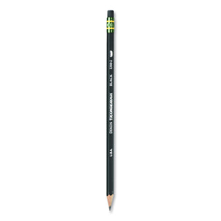 Ticonderoga® Woodcase Pencil, HB #2, Black Barrel, Dozen (DIX13953)
