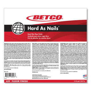 Betco® Hard as Nails Floor Finish, 5 gal Bag-in-Box (BET659B500)