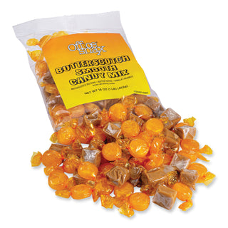 Office Snax® Candy Assortments, Butterscotch Smooth Candy Mix, 1 lb Bag (OFX00665)
