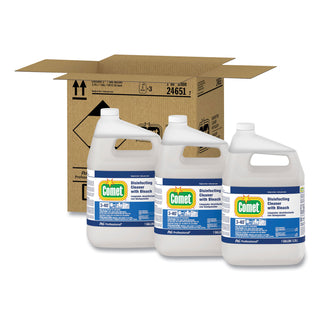 Comet® Professional Liquid Disinfecting Cleaner with Bleach, Ready to Use, 1 Gallon Bottle, 3/case (PGC24651)