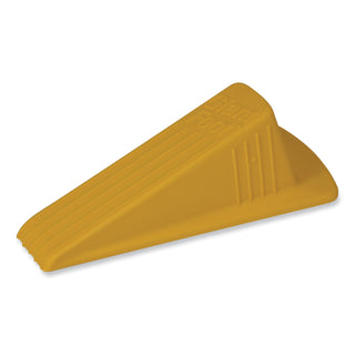 Master Caster® Giant Foot Doorstop, No-Slip Rubber Wedge, 3.5w x 6.75d x 2h, Safety Yellow (MAS00966)