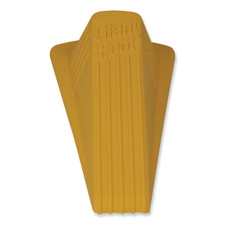 Master Caster® Giant Foot Doorstop, No-Slip Rubber Wedge, 3.5w x 6.75d x 2h, Safety Yellow (MAS00966)