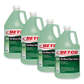 Betco® BioActive Solutions No-Rinse Floor Cleaner, Rain Fresh Scent, 1 gal Bottle, 4/Carton (BET2580400)