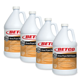 Betco® Oven Fryer Grill Cleaner, Characteristic Scent, 1 gal Bottle, 4/Carton (BET10010400)