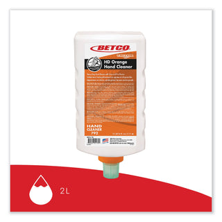 Betco® HD Orange Hand Cleaner Refill, Citrus Zest, 2 L Refill Bottle, 6/Carton (BET7926200CT)