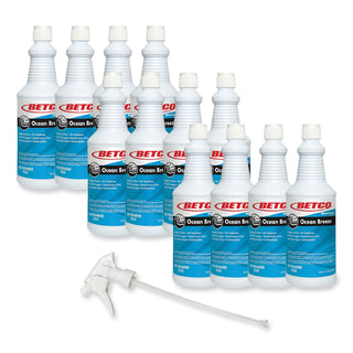 Betco® BestScent Ocean Breeze RTU Deodorizer, Ocean Breeze Scent, 32 oz Spray Bottle, 12/Carton (BET2351200)