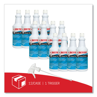 Betco® BestScent Ocean Breeze RTU Deodorizer, Ocean Breeze Scent, 32 oz Spray Bottle, 12/Carton (BET2351200)