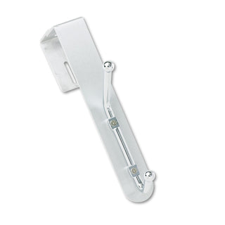 Safco® Over-The-Panel Double-Garment Hook, Satin Aluminum/Chrome (SAF4167)
