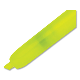Sharpie® Retractable Highlighters, Chisel Tip, Fluorescent Yellow, Dozen (SAN28025)