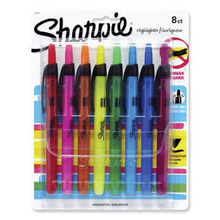 Sharpie® Retractable Highlighters, Chisel Tip, Assorted Colors, 8/Set (SAN28101)