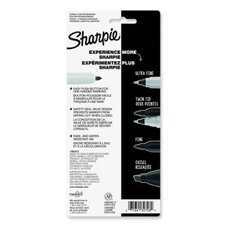 Sharpie® Retractable Permanent Markers, Fine Point, Assorted, 3/Set (SAN32726PP)