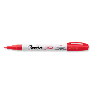 Sharpie® Permanent Paint Marker, Fine Bullet Tip, Red (SAN35535)