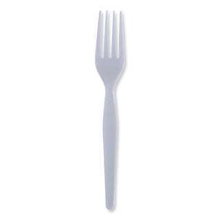 Boardwalk® Heavy Weight Polystyrene Fork - White, 6.75", 1000 per Case (BWKFORKHW)