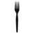 Boardwalk® Heavyweight Wrapped Polystyrene Cutlery, Fork, Black, 1,000/Carton (BWKFORKHWPSBIW)
