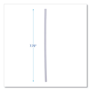 Boardwalk® Jumbo Straws, 7.75", Plastic, Translucent, Unwrapped, 250/Pack, 50 Packs/Carton (BWKJSTU775T50)