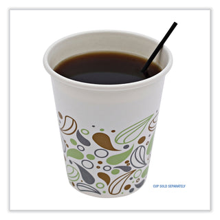 Boardwalk® Single-Tube Stir-Straws, 5.25", Polypropylene, Black, 1,000/Pack, 10 Packs/Carton (BWKSTRU525B10)