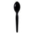 Boardwalk® Heavyweight Wrapped Polystyrene Cutlery, Teaspoon, Black, 1,000/Carton (BWKTSHWPSBIW)