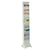 Safco® Steel Magazine Rack, 23 Compartments, 10w x 4d x 65.5h, Gray (SAF4322GR)