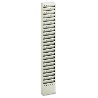 Safco® Steel Magazine Rack, 23 Compartments, 10w x 4d x 65.5h, Gray (SAF4322GR)