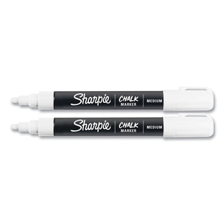 Sharpie® Wet-Erase Chalk Marker, Medium Bullet Tip, White, 4/Pack (SAN2103010)