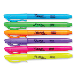 Sharpie® Pocket Style Highlighters, Chisel Tip, Assorted Colors, 24/Pack (SAN1761791)