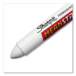 Sharpie® Mean StreakMarking Stick, Broad Chisel Tip, White (SAN85018)