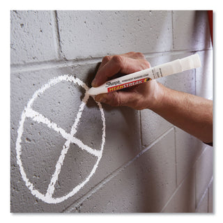 Sharpie® Mean StreakMarking Stick, Broad Chisel Tip, White (SAN85018)