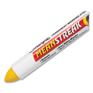 Sharpie® Mean StreakMarking Stick, Broad Bullet Tip, Yellow (SAN85005)