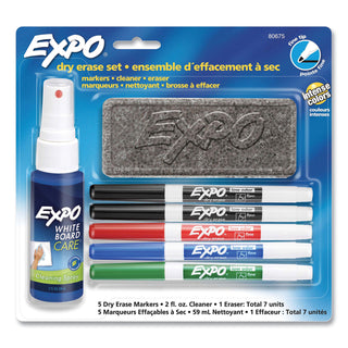 Expo® Expo Dry Erase Set, Low Odor, Fine Tip, Assorted (SAN80675)