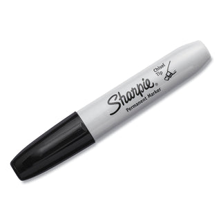 Sharpie® Chisel Tip Permanent Marker, Medium, Black, Dozen (SAN38201)