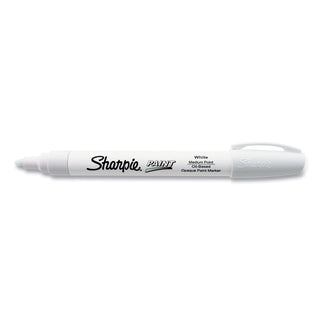 Sharpie® Permanent Paint Marker, Medium Bullet Tip, White (SAN35558)
