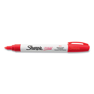 Sharpie® Permanent Paint Marker, Medium Bullet Tip, Red (SAN35550)