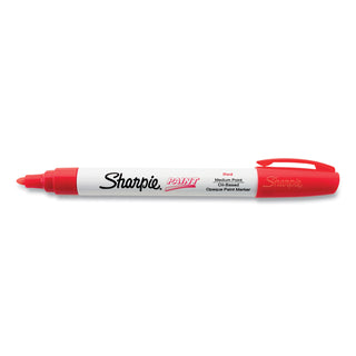 Sharpie® Permanent Paint Marker, Medium Bullet Tip, Red (SAN35550)