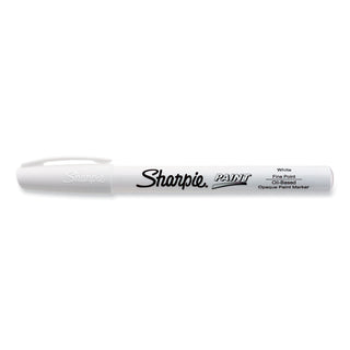 Sharpie® Permanent Paint Marker, Fine Bullet Tip, White (SAN35543)