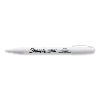 Sharpie® Permanent Paint Marker, Fine Bullet Tip, White (SAN35543)