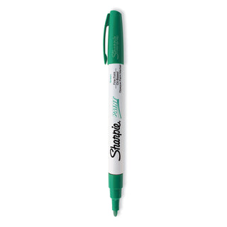 Sharpie® Permanent Paint Marker, Fine Point, Green (SAN35537)