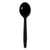 Boardwalk® Heavyweight Wrapped Polypropylene Cutlery, Soup Spoon, Black, 1,000/Carton (BWKSSHWPPBIW)